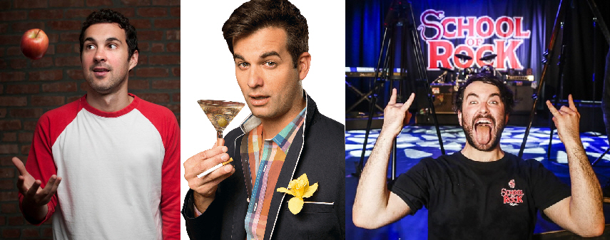 Mark Normand, Michael Kosta, and Alex Brightman